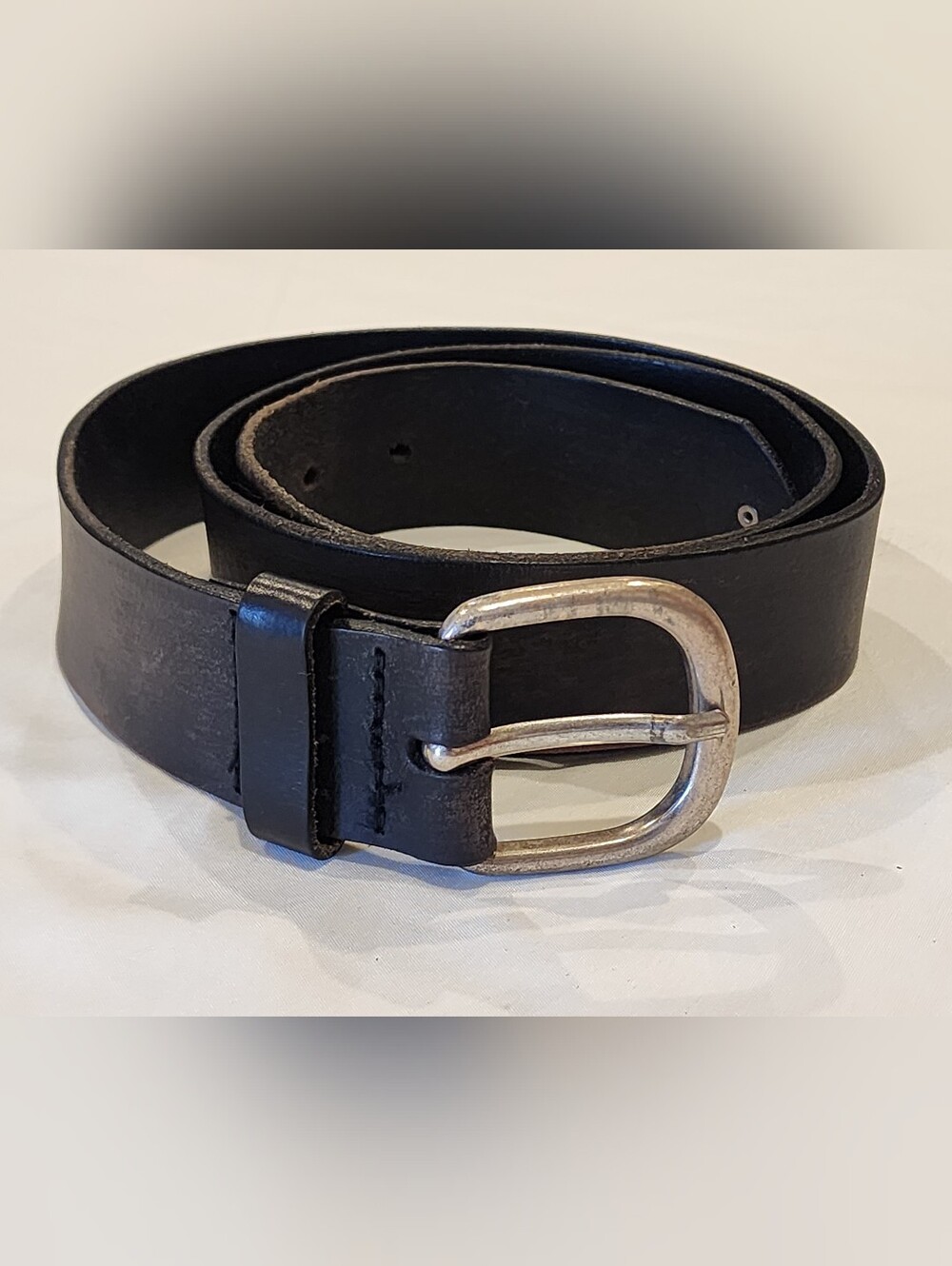Liebeskind Men's Black Leather Belt - Classic Minimalist